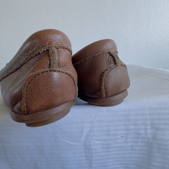 Minnetonka Brown Leather Loafers Moccasins Women’s 10 Slip-On Driving Shoes - Picture 8 of 13